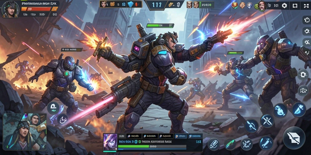 Screenshot FB333 menampilkan momen pertarungan epik dalam game MOBA.