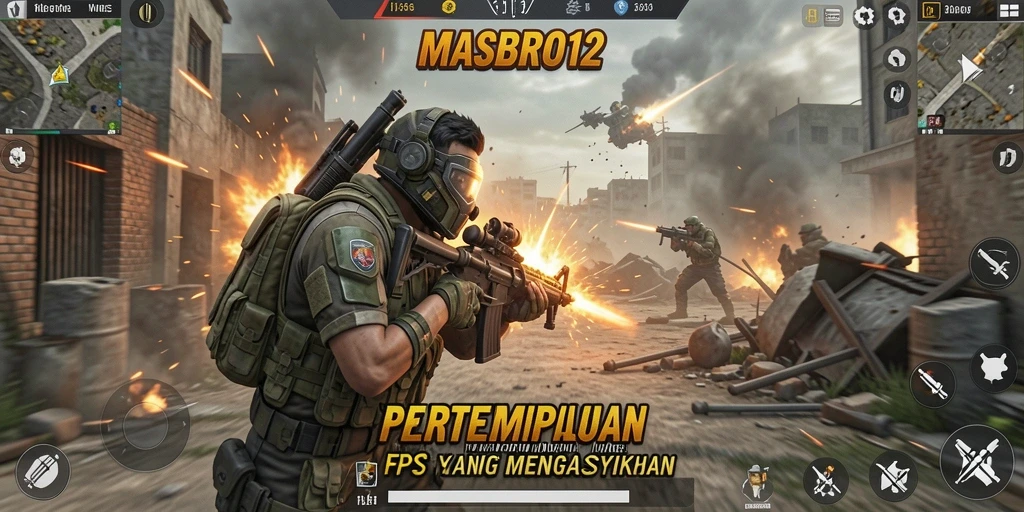 Tangkapan layar dari gameplay menegangkan di MASBRO12.